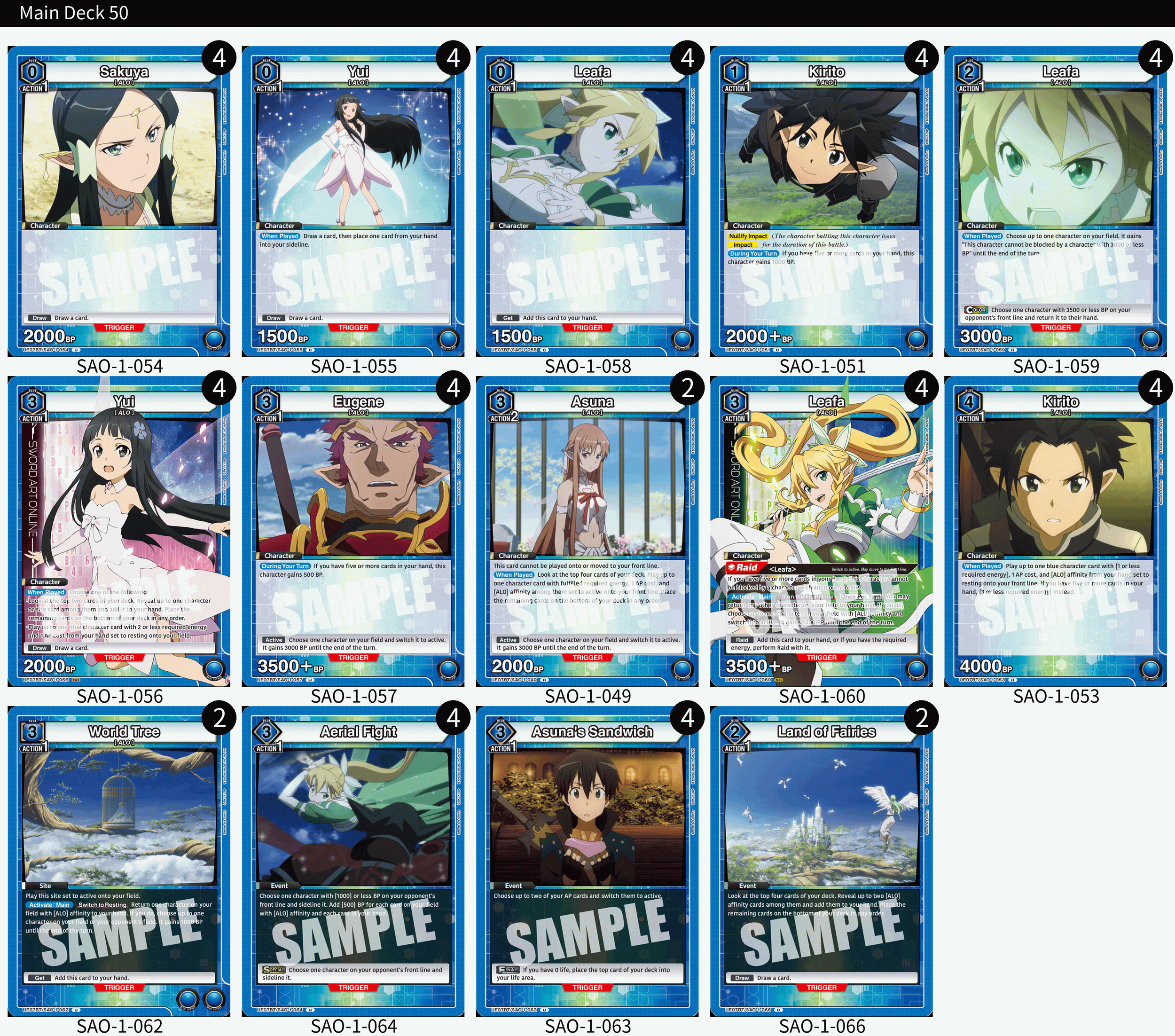 UNION ARENA: Blue ALO Deck — Joseph Writer Anderson